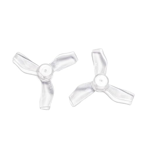 LSFWJP for Gemfan 4Pairs 8 stücke 1mm 3-Blade 1219 1,2x1,9x3 31mm Hohl Tasse bürstenlosen Motor CCW/CW Propeller RC Drone Flugzeug Teile (Color : Transparent)