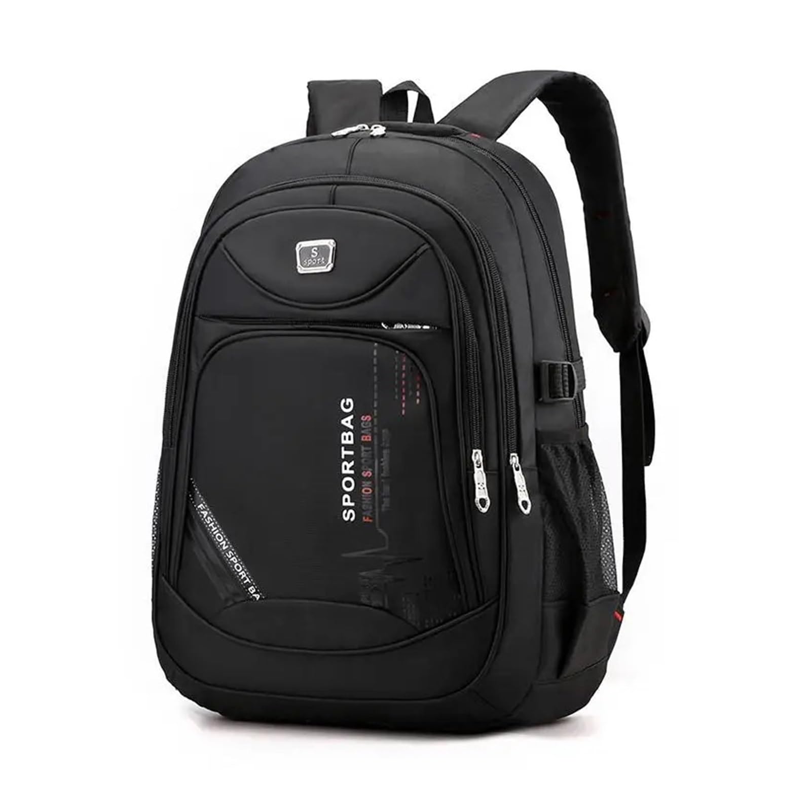 QSFZ NICHANGHUA Rucksack Männer Rucksack Computer Business Schulter Taschen Männlichen Reise Freizeit Student Laptop Rucksack Schule Taschen Junge (Color : Black-01)