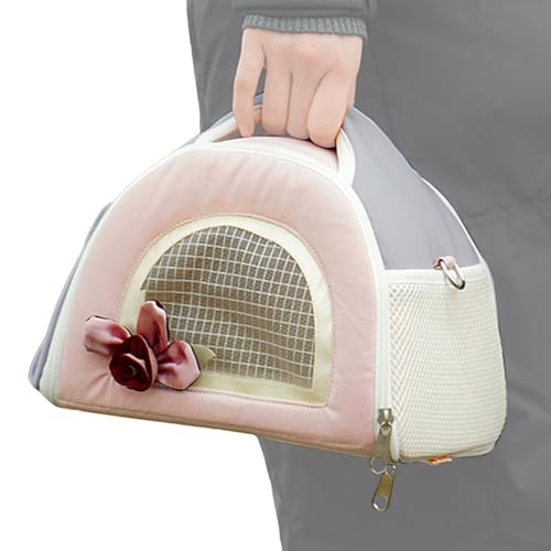 Tragetasche für kleine Hunde, Tragetasche für kleine Tiere, Chinchilla, Reisetasche, tragbare Hasentrage für Kleintiere, Chinchilla, Igel, Eichhörnchen