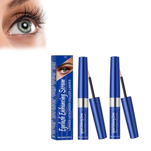 Eyelash Growth Serum,Lash Growth Serum,Eyelash Serum to Grow Lashes,Lash Boost Serum,Lash Enhancing Serum,Eyebrow Growth Enhancer for Longer and Thicker,Healthier,and Stronger Lashes (2pcs)