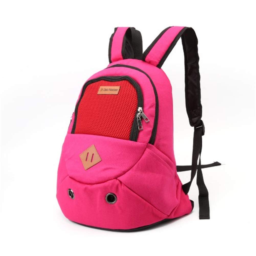 Rysmliuhan Shop Hundetragetasche Katzenrucksack Hundeträger für mittlere Hunde Tragbarer Haustierträger Welpenträger für kleine Hunde Hundereiseträger Hunderucksack Rose red