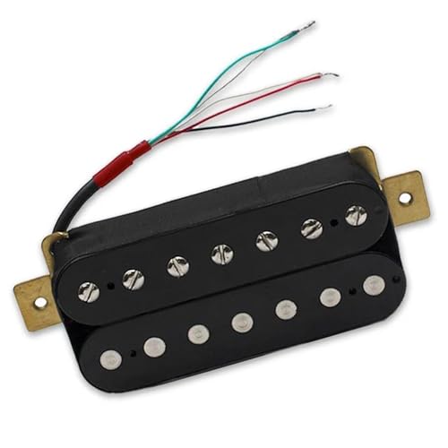 Schwarz 7 Saiten E-Gitarre Humbucker Hals Pickup Coil Splitting Pickup Gitarrenteile Single-Coil-Tonabnehmer