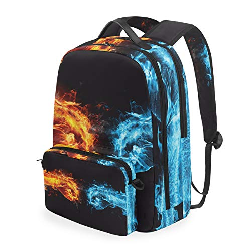 MONTOJ Burning Hand Campus Rucksack mit abnehmbarer Kreuztasche