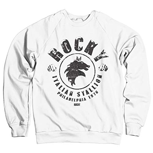 Rocky Offizielles Lizenzprodukt Italian Stallion Sweatshirt (Weiß) XX-Large