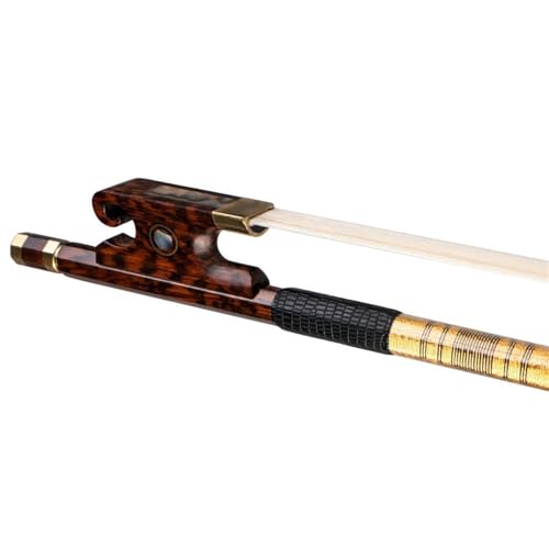 Instrumentenbogen 4/4 Größe Master VIOLIN BOGEN Schlangenholz Stick Frosch Natürliches Weißes Rosshaar Einfachere Kontrolle Violine Geige Bogen Teil Zubehör