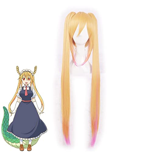 JGZGCG Anime Toru Cosplay Kostüm Miss Kobayashi's Dragon Maid Toru Perücke und Kleid Dragon Tail Zubehör Halloween Karnevalskostüme