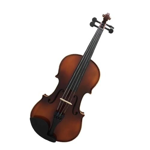 Geige 4/4 Violine Ahornholz Anfänger Violine mit Violine Schulterstütze Box Saiten Griff Aufkleber Lautsprecher Teile Set