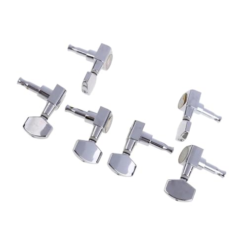 Strings Tuning Pegs Mechaniken Für Gitarre 6er-Pack Stimmknöpfe für E-Gitarren, vollständig geschlossenes Ersatzinstrumentenzubehör