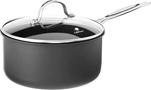 Cuisinart 6193-20 Chef's Classic Stielkasserolle mit Antihaftbeschichtung, harteloxiert, mit Deckel