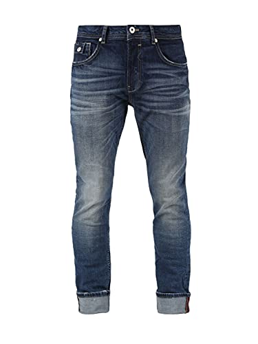 M.O.D. Herren Jeans Ricardo Regular Fit - Blau - Atlas Blue W28-W40 98% Baumwolle, Größe:32W / 30L, Farbvariante:Atlas Blue 3041