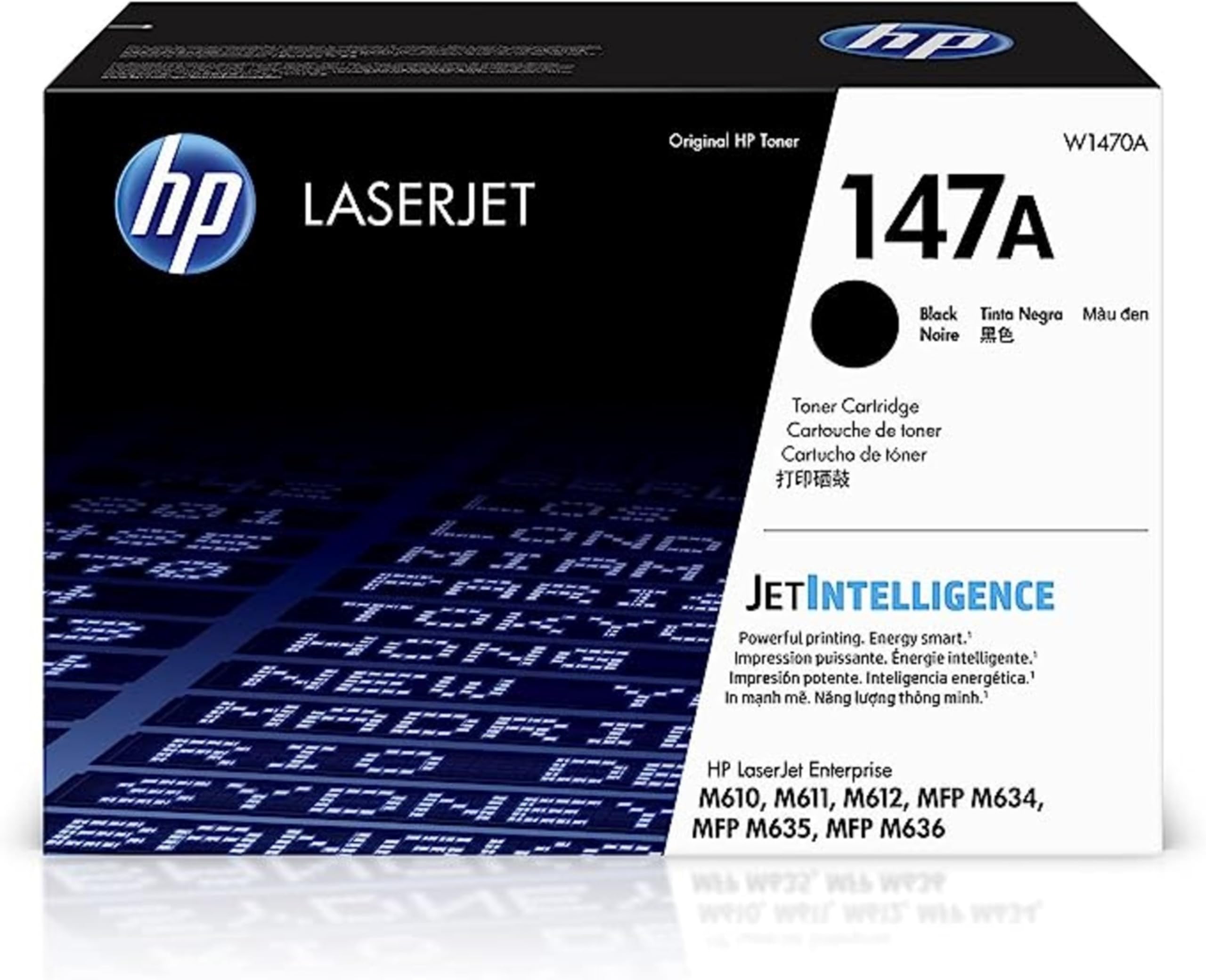 HP 147A (W1470A) Schwarz Original Toner für HP LaserJet Enterprise M611, M612, M635, M636