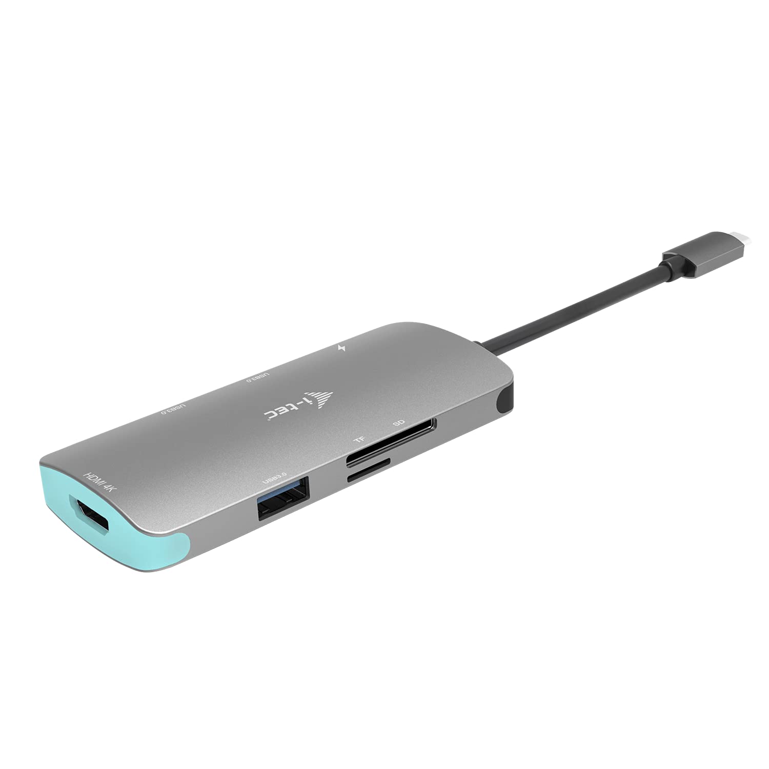 i-tec USB-C 4K Metall Nano Docking Station mit 1x HDMI 3X USB 3.0 1x SD/MicroSD und Stromversorgung 100W für Windows, MacOS, Android, ChromeOS