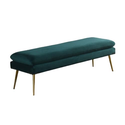 Sitzbank für Schlafzimmer Praktische Sofabank, Garderoben-Wickelhocker, einfacher Schuhwechselhocker for den Eingangsbereich, Schlafzimmer-Nachttischbank mit Metallfuß Bettbank(C,150*45*42cm)