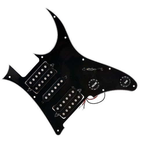 Standard-Pickguard-Tonabnehmer E-Gitarren-Schlagbrett HSH-Tonabnehmer Ersatzteile Schönes schwarzes Gitarren-Schlagbrett