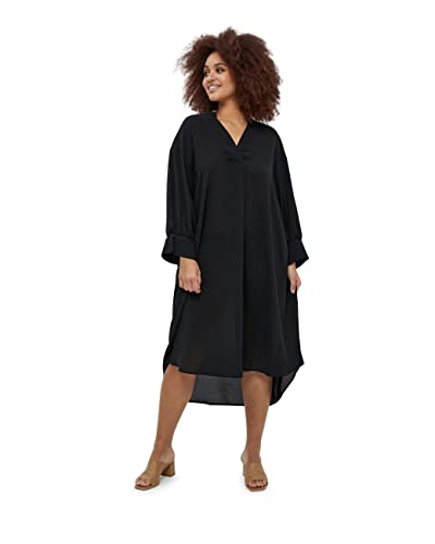 Peppercorn Damen Sabia Dress Curve Kleid, 9000 Black, 50
