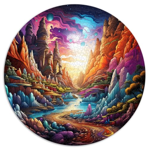 Puzzles Geschenk Fantasy Canyon Puzzles für Erwachsene 1000 Teile 26,5x26,5 Zoll Spiele Spielzeug Geschenk Wanddekoration Einzigartige Geburtstags