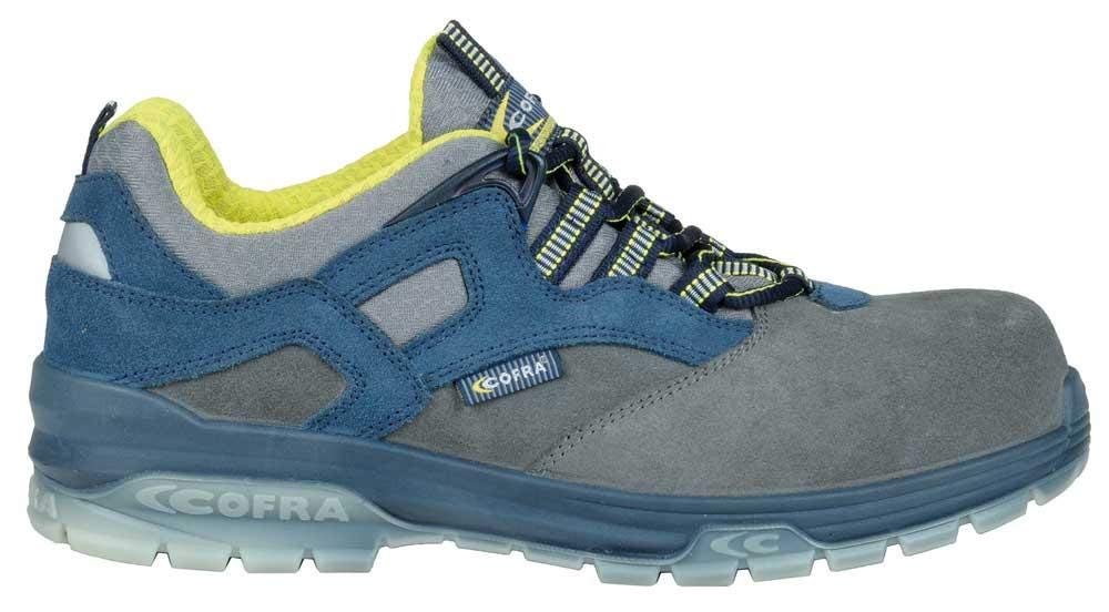 Cofra 20530-001.W46 MATISSE GREY S1 P SRC Sicherheitsschuhe, Grau/Blau/Gelb, Größe 46