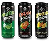 72x Dosen Lemonsoda Oransoda Mojitosoda 330 ml Campari Group italienisch trinken inc. EINWEG Pfand