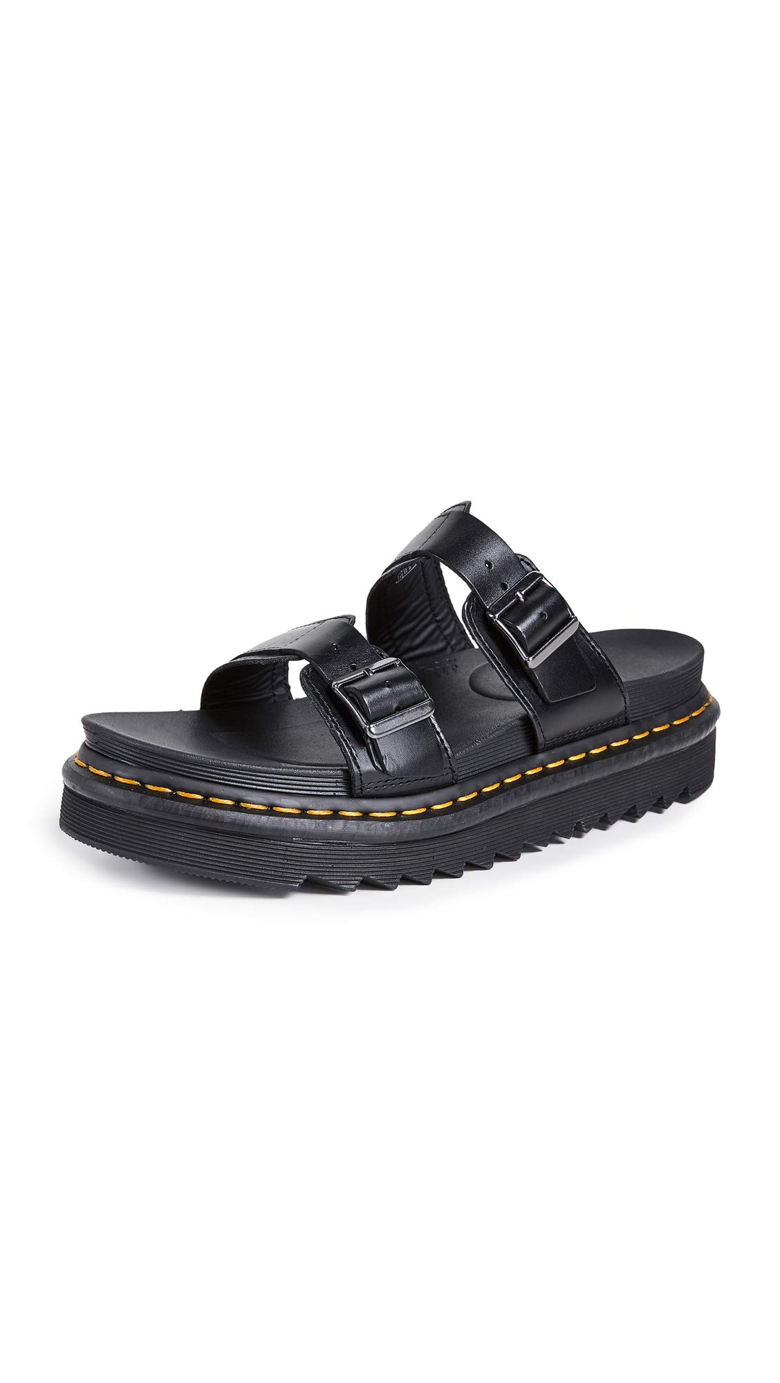 Dr. Martens Unisex Slides, Black, 45 EU