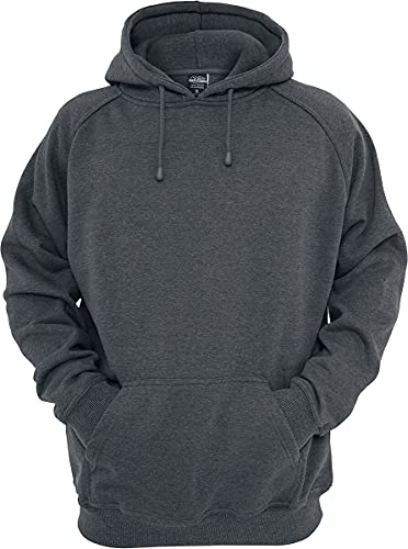 Urban Classics Herren Kapuzenpullover Blank Hoodie, Farbe charcoal, Größe 5XL