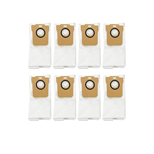 Staubbeutelfilter kompatibel mit Xiaomi Mi Robot Vacuum-Mop 2 Ultra STYTJ05ZHM Staubsaugerzubehör, Hauptseitenbürste, Wischtuchteile (Farbe: 8 Staubbeutel)