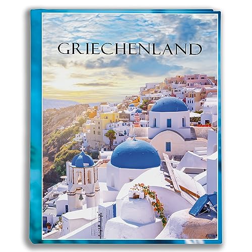 Urlaubsfotoalbum 10x15: Griechenland, Fototasche für Fotos, Taschen-Fotohalter für lose Blätter, Urlaub Griechenland, Handgemachte Fotoalbum