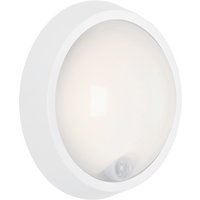 BRILONER LED-Außenwandleuchte, Ø: 17 cm, Höhe: 7 cm, 12 W - weiss