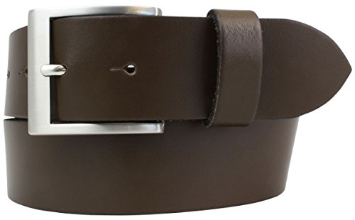 BELTINGER Gürtel aus 100% echtem Leder 4 cm | Jeans-Gürtel für Damen Herren 40mm | Spaltleder-Gürtel in 4cm | Braun 115cm