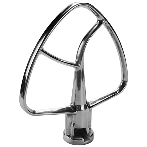 Knadgbft Rostfreier Stahl FlachrüHrer für Kitchen Aid 4.5 Qt - 5 Qt Tilt Stand Mixer AufsäTze für KüChenbackzubehöR