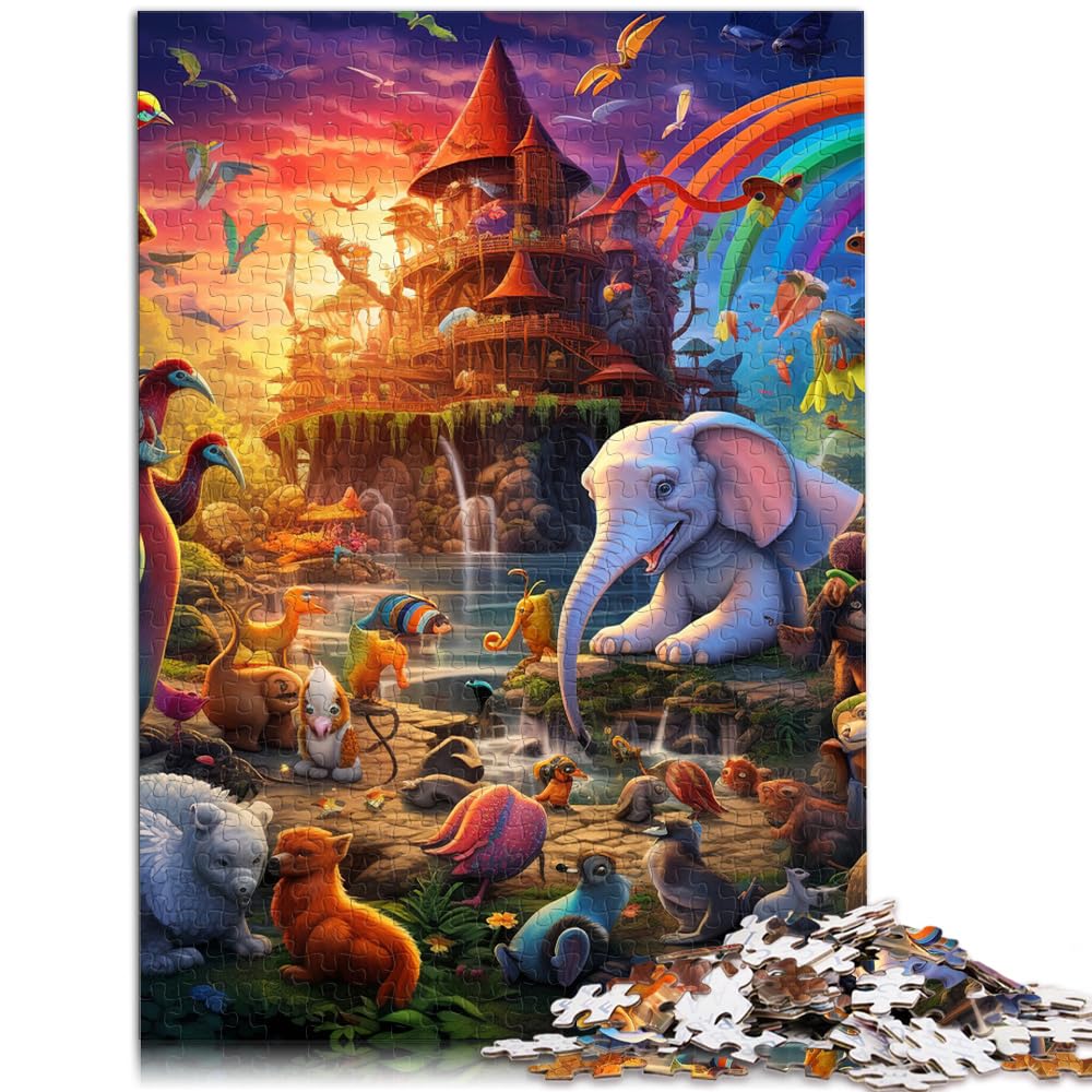 Puzzle für afrikanische Tiere, Puzzle 1000 Teile, Holzpuzzle, Spielzeug, Puzzle, Lernspiele, Stressabbau-Puzzle, 1000 Teile (50 x 75 cm)