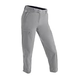 Maier Sports Lulaka 7/8, Damen Wanderhose, Wasserabweisende 7/8-Outdoorhose für Trekking und Hiking, PFC-frei, mSTRETCH pro 4 & Dryprotec, Grau, 48 (W40/L32)