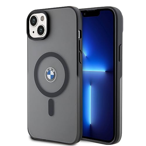 BMW BMHMP14MDSLK Hülle für iPhone 14 Plus 6.7" Schwarz hardcase Signature