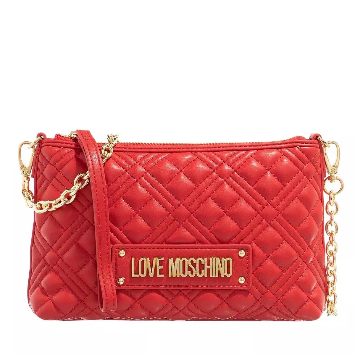 Love Moschino Damen Borsa Quilted Pu Rosso Umhngetasche, Denimblau