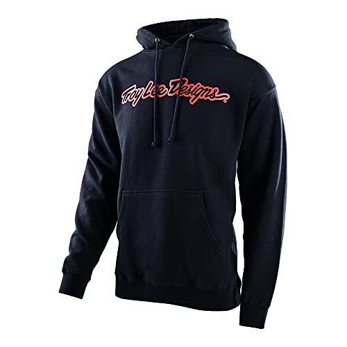 Troy Lee Designs Motorcycle Motocross Racing PULLOVER HOODIE for Men, Signature Pullover Hoodie (Navy, Medium)