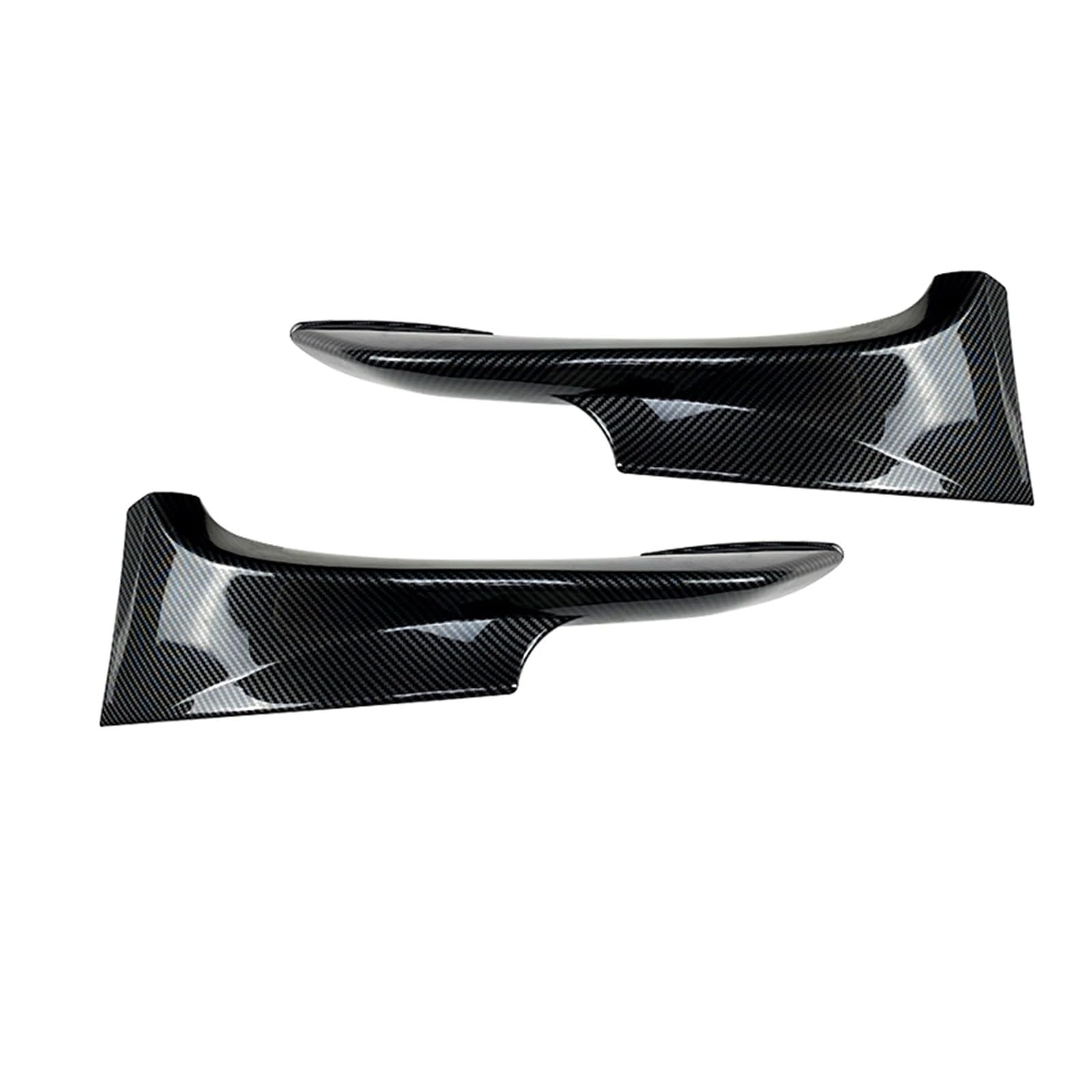 Splitter Frontstoßstangen-Seitensplitter-Abdeckung Auto-Entlüftungs-Einlass Unterer Spoiler Canards Für 3er-Serie E92 E93 LCI Für Sport 2010–2014 Frontlippe(Kohlefaser-Optik)