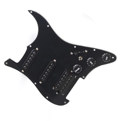 Standard-Pickguard-Tonabnehmer SSH E-Gitarren-Schlagbrett-Tonabnehmer, sechssaitiger Regenschirm-Tonabnehmer, exquisites schwarzes Teile-Set