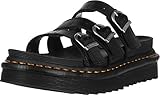 Dr. Martens Damen Slide Schiebe-Sandalen, Schwarz Hydro Leder, 43 EU