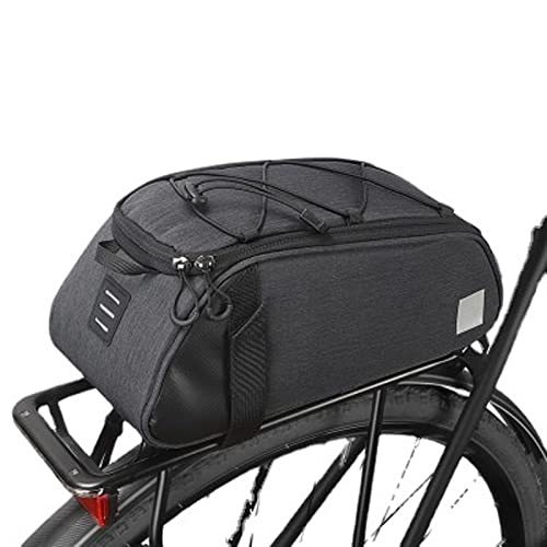 Dxcaicc Fahrradtasche Reflektierende Fahrradgepäckträgertasche Fahrradgepäcktasche Für Pendler Verstellbarer Schultergurt Und Reflektierender Rand