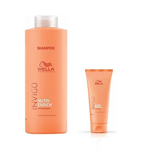 Wella Invigo Nutri-Enrich Deep Nourishing Shampoo 1000 ml und Conditioner 200 ml