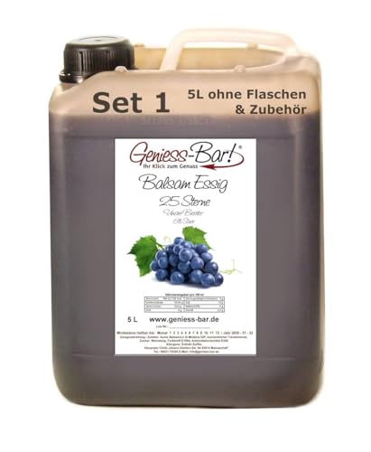 Balsam Essig Aceto 25 Sterne 5L - fast sirupartig konzentriert und sehr mild