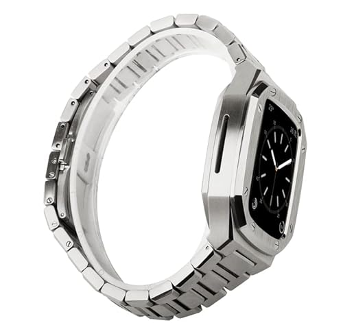 TONECY Mod Kit für Apple Watch, Armband 45 mm, 41 mm, 40 mm, 44 mm, Luxus-Modifikation, Metall-Stahlgehäuse für iWatch Serie 8, 7, 6, SE, 5, 4, 3