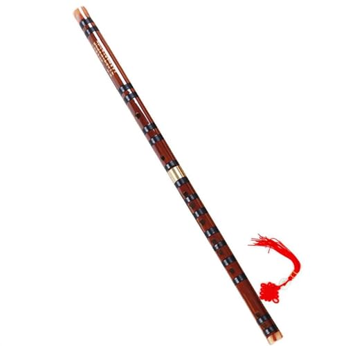 Bambusflöte Für Anfänger Braune chinesische Bambusflöte, traditionelles Musikinstrument mit verschiedenen Skalen (Color : F)