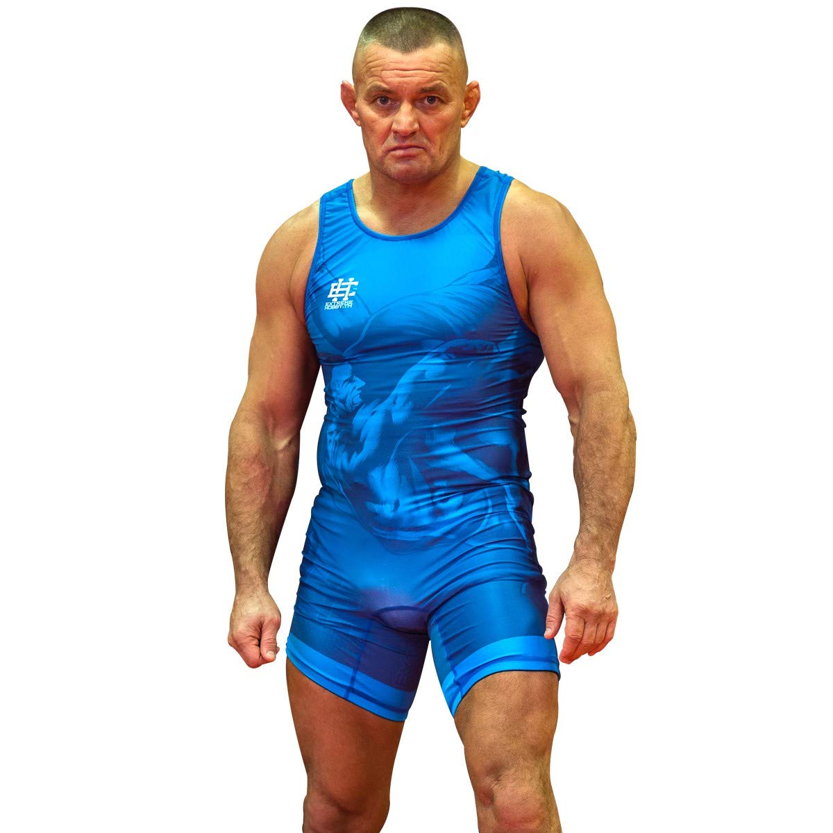 Extreme Hobby Wrestling-Trikot für Männer WRESTLING, Kompressionstrikot REH-TECHRESPONSE One-Piece Sleeveles Bodysuit Ringer-Trikot Herren