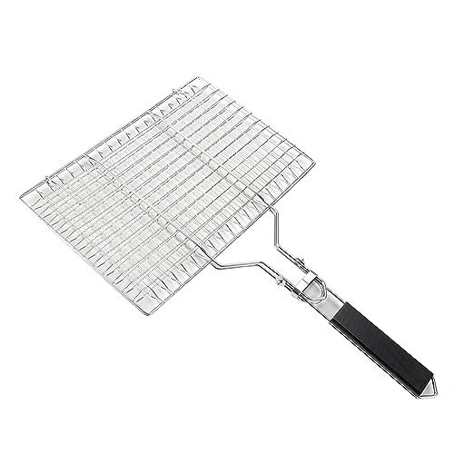 Outdoor Grillnetz Grillrost Faltbar BBQ Mesh Edelstahl Geeignet für Camping und Garten