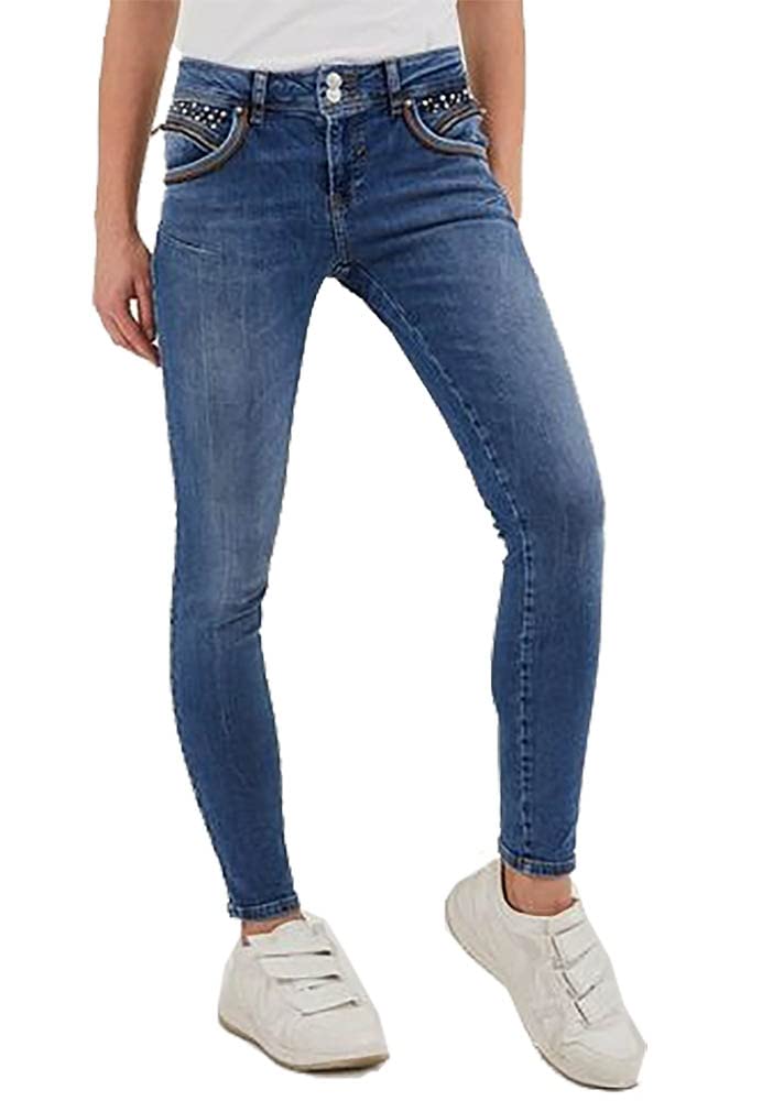 LTB Damen Jeans Rosella X Mid Rise Super Slim (Rosali Undamaged Wash, 28W)