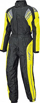 Held Regenkombi Motorrad Regenbekleidung Regenanzug Flood Regenkombi schwarz/neon-gelb XXL, Unisex, Multipurpose, Ganzjährig, Textil