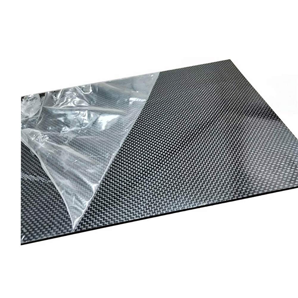 AFuex 3K Carbonfaserplatten Composites Carbon-Platte - 1 Stück 200x300mm Dicke (2-5mm) Twill Weave (glänzende Oberfläche),200x300mm,5mm