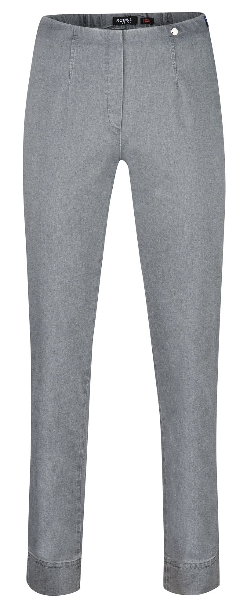 Robell Style Marie - Damen Jeans Straight - Jeanshose Damen high Waist - Stretch Jeans Hose bequemen Oberschenkel - Moderne Damenhose - Bitte Zwei Größen Kleiner bestellen, Dark Grey, 40