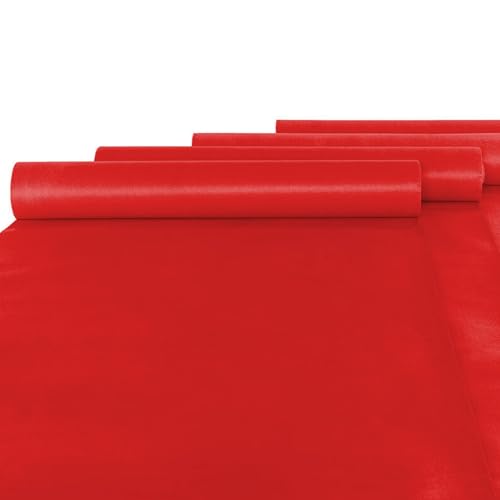 Roter Teppichläufer, Hochzeitsgang-Läufermatte, 2 mm dickes Polyester, Veranstaltungszeremonie, Teppichrolle für Party, Kirche, Laufsteg, Gehweg, Treppendekoration, zuschneidbar ( Size : 1x30m )