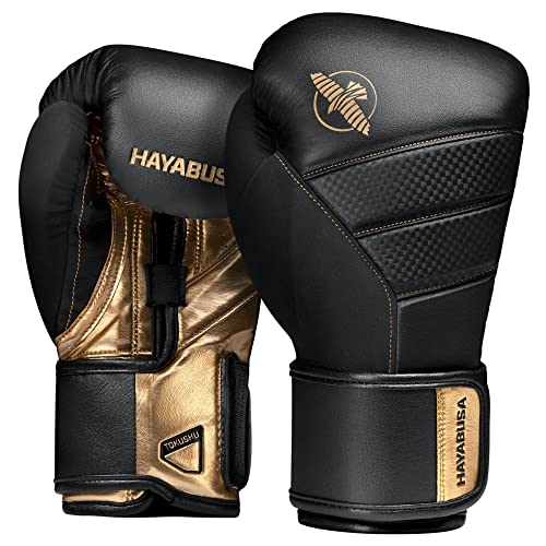 Hayabusa T3 Boxhandschuhe - Schwarz/Gold, 10 oz